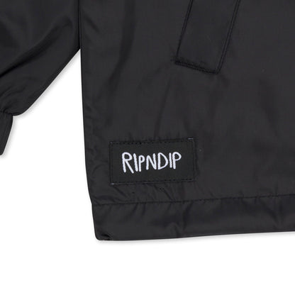 RIPNDIP SLICE AND DICE COACHES JACKET-BLACK