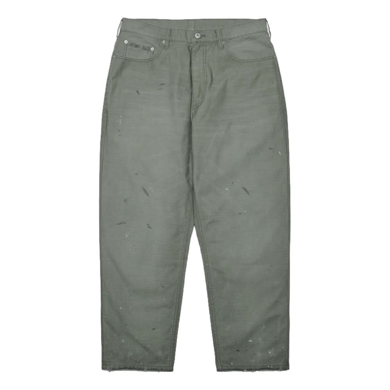 MADNESS SLUBBY DIRTY WIDE PANTS v2-DUSTY OLIVE