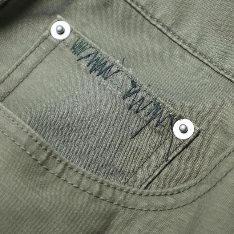 MADNESS SLUBBY DIRTY WIDE PANTS v2-DUSTY OLIVE