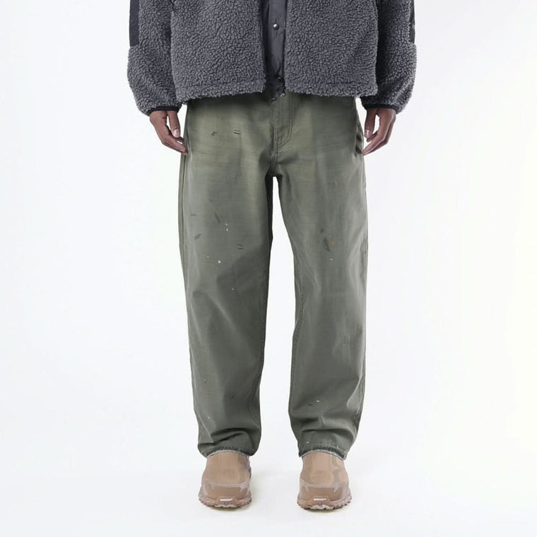 MADNESS SLUBBY DIRTY WIDE PANTS v2-DUSTY OLIVE