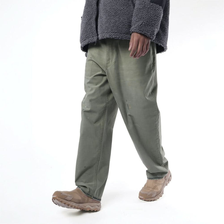 MADNESS SLUBBY DIRTY WIDE PANTS v2-DUSTY OLIVE