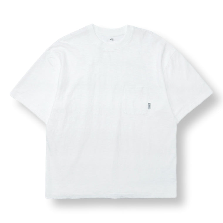 MADNESS SLUB POCKET TEE-WHITE