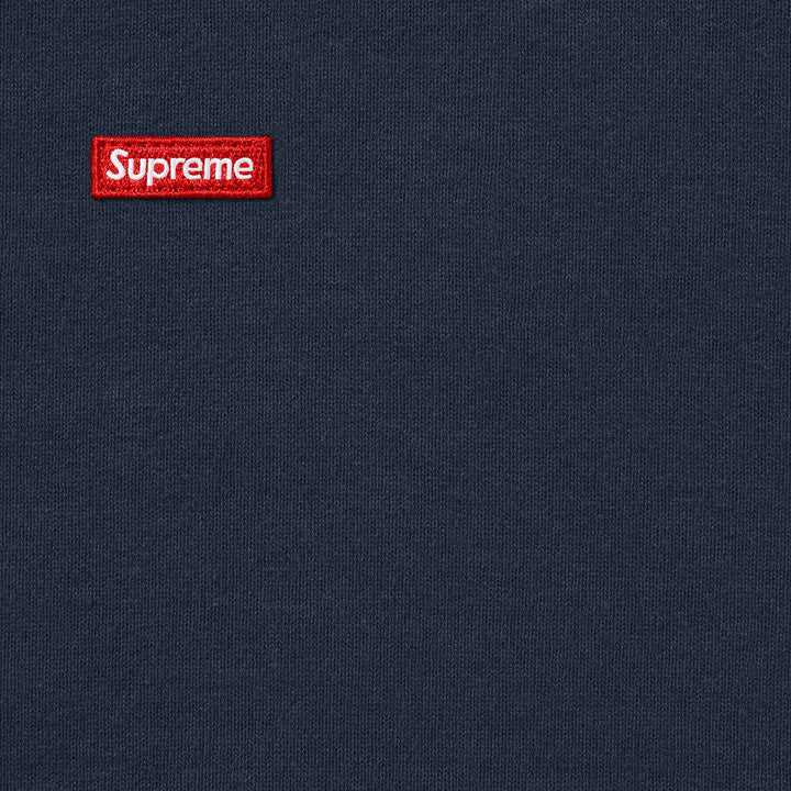 SUPREME SMALL BOX HOODED SWEATSHIRT-NAVY