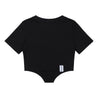 NEUTRAL SOCIETY SMALL LOGO BODYSUIT TEE-BLACK