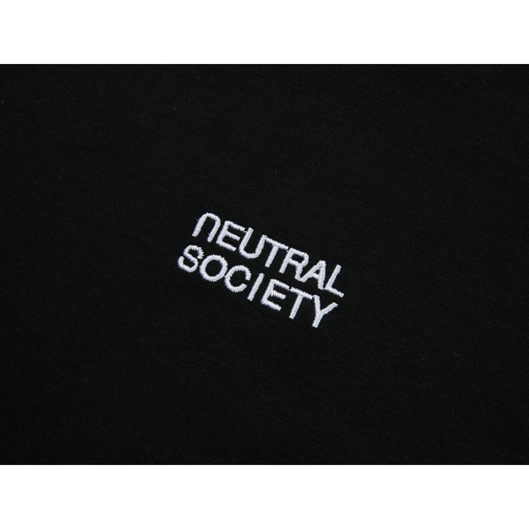 NEUTRAL SOCIETY SMALL LOGO BODYSUIT TEE-BLACK