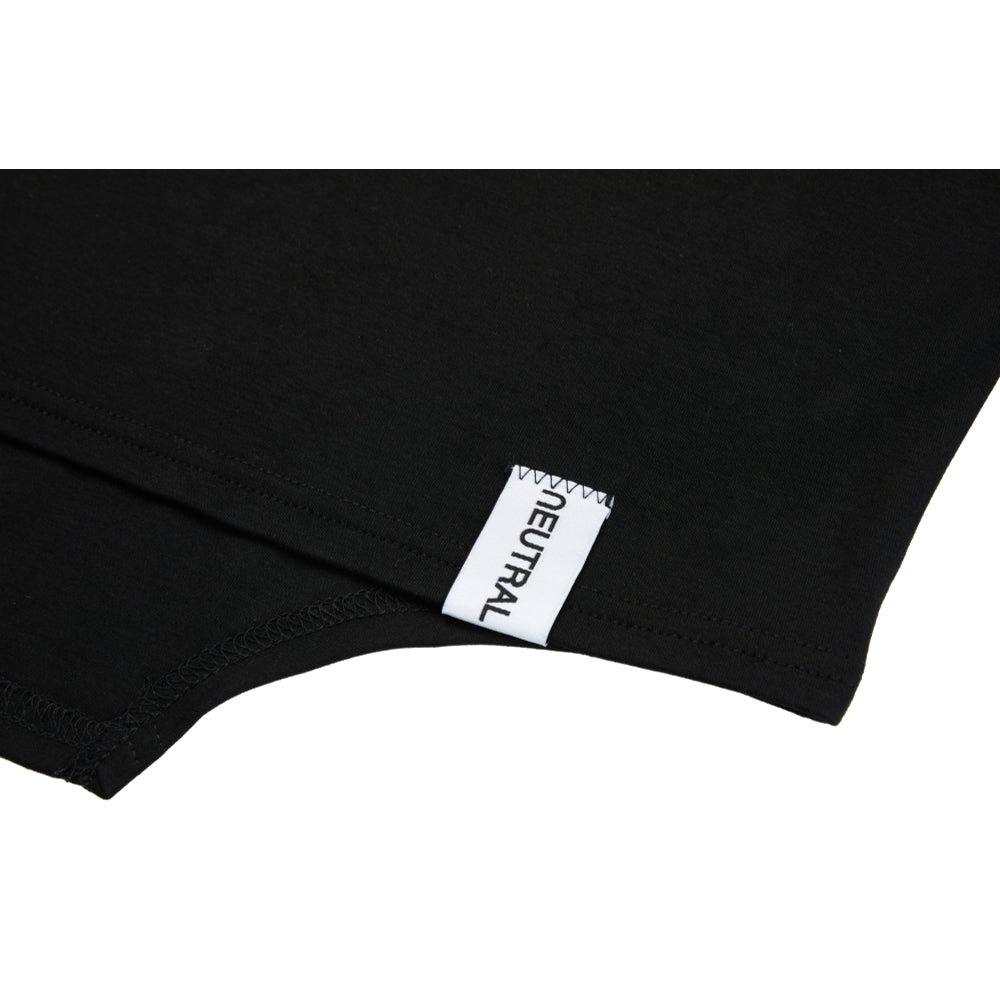 NEUTRAL SOCIETY SMALL LOGO BODYSUIT TEE-BLACK