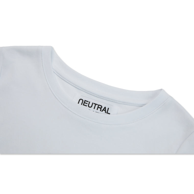NEUTRAL SOCIETY SMALL LOGO BODYSUIT TEE-WHITE