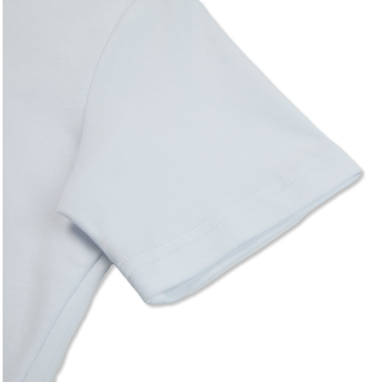 NEUTRAL SOCIETY SMALL LOGO BODYSUIT TEE-WHITE