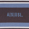 A[S]USL SMALL LOGO BORDER TEE-GREY STRIPES