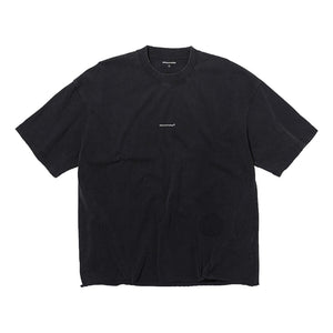 NINE POINT NINE SMALL LOGO S/S TEE-WASHED BLACK