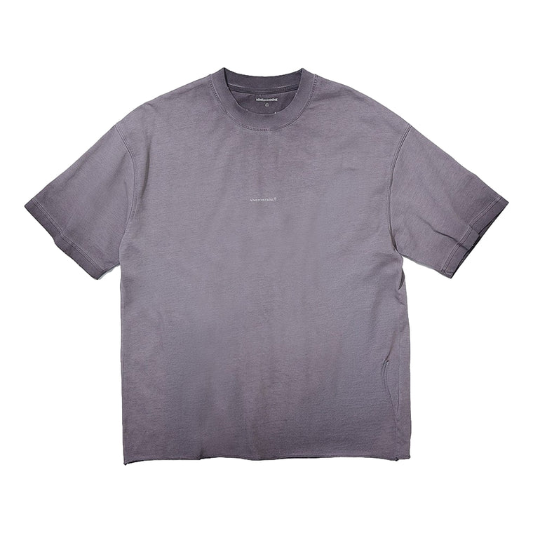 NINE POINT NINE SMALL LOGO S/S TEE-WASHED PURPLE