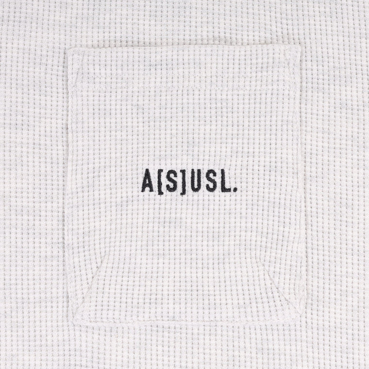 A[S]USL SMALL LOGO WAFFLE TEE-LIGHT GREY