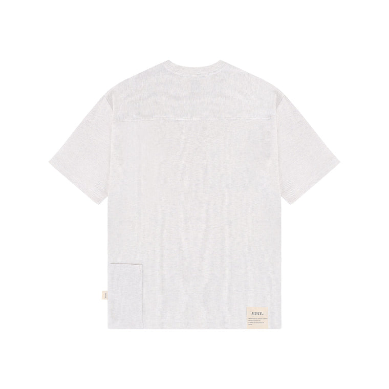 A[S]USL SMALL LOGO WAFFLE TEE-LIGHT GREY