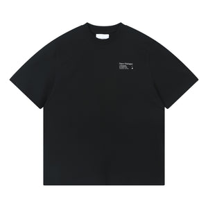 OPEN DIALOGUE SMALL PRINT LOGO TEE-BLACK