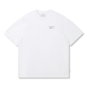 OPEN DIALOGUE SMALL PRINT LOGO TEE-WHITE