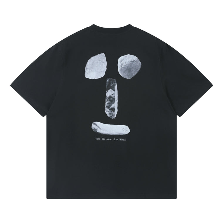 OPEN DIALOGUE SMILE TEE-BLACK