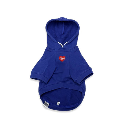 2ND CLOSET "SMILEY FACE" PRINTED PET HOODY-BLUE