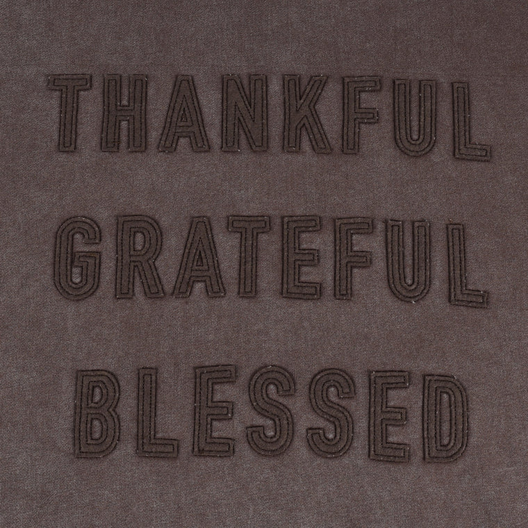 A[S]USL SNOW WASH BLESSED HOODIE-CHARCOAL