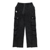NEUTRAL SOCIETY SNOW WASH CARGO SWEAT PANTS-BLACK