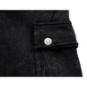 NEUTRAL SOCIETY SNOW WASH CARGO SWEAT PANTS-BLACK
