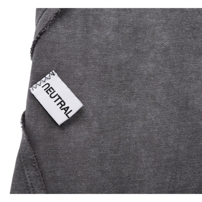 NEUTRAL SOCIETY SNOW WASH CARGO SWEAT PANTS-DARK GREY