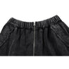 NEUTRAL SOCIETY SNOW WASH CARGO SWEAT SKIRT-BLACK
