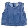NEUTRAL SOCIETY SNOW WASH DENIM TANK-BLUE DENIM