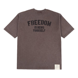A[S]USL SNOW WASH FREEDOM TEE-BROWN