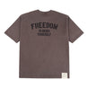 A[S]USL SNOW WASH FREEDOM TEE-BROWN
