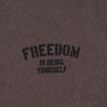 A[S]USL SNOW WASH FREEDOM TEE-BROWN