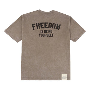 A[S]USL SNOW WASH FREEDOM TEE-GREY