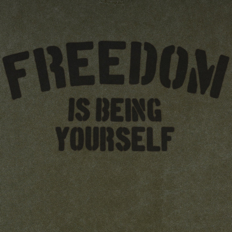 A[S]USL SNOW WASH FREEDOM TEE-OLIVE