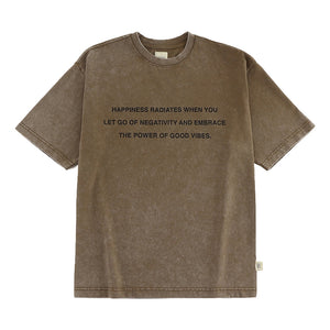 A[S]USL SNOW WASH GOOD VIBES TEE-SAND