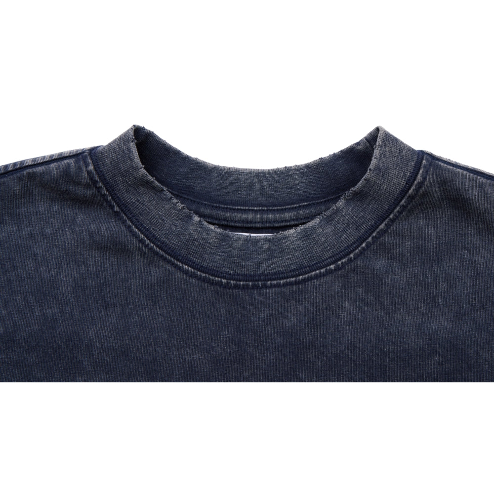 NEUTRAL SOCIETY SNOW WASH I'M  BORED LS TEE-BLACK