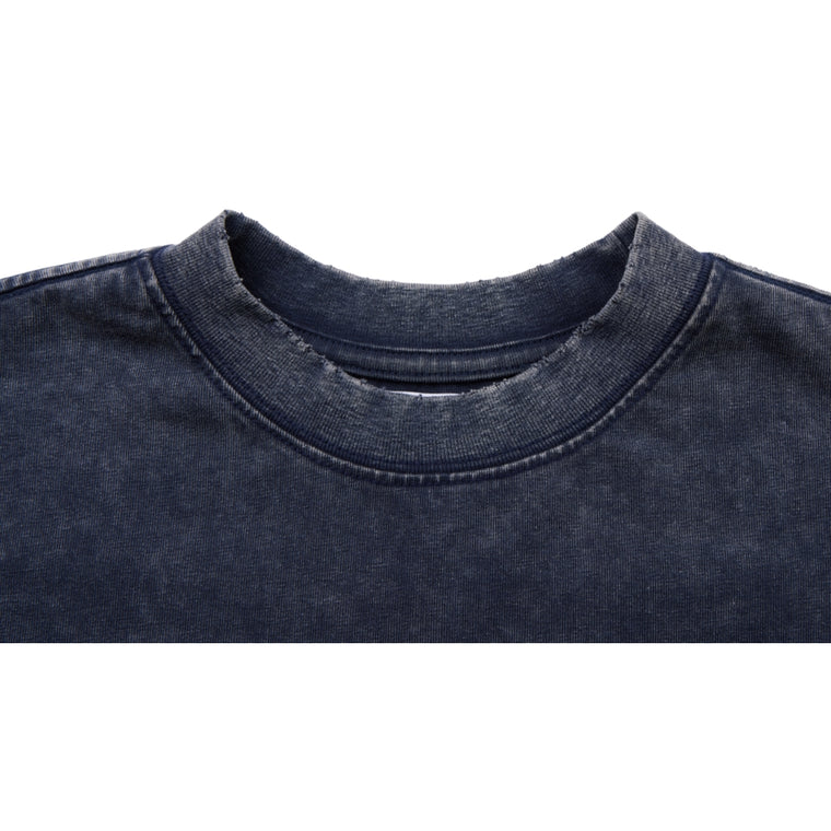 NEUTRAL SOCIETY SNOW WASH I'M  BORED LS TEE-BLACK