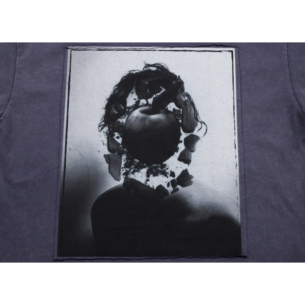 NEUTRAL SOCIETY SNOW WASH I'M  BORED LS TEE-NAVY
