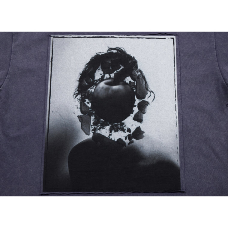 NEUTRAL SOCIETY SNOW WASH I'M  BORED LS TEE-NAVY