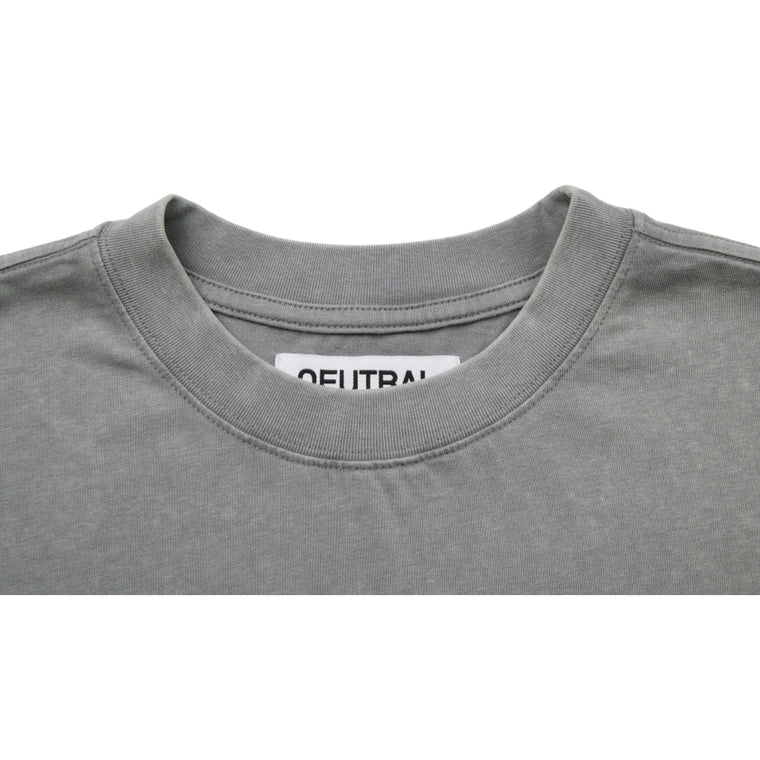 NEUTRAL SOCIETY SNOW WASH LIFE IS A LIE TEE-GREY