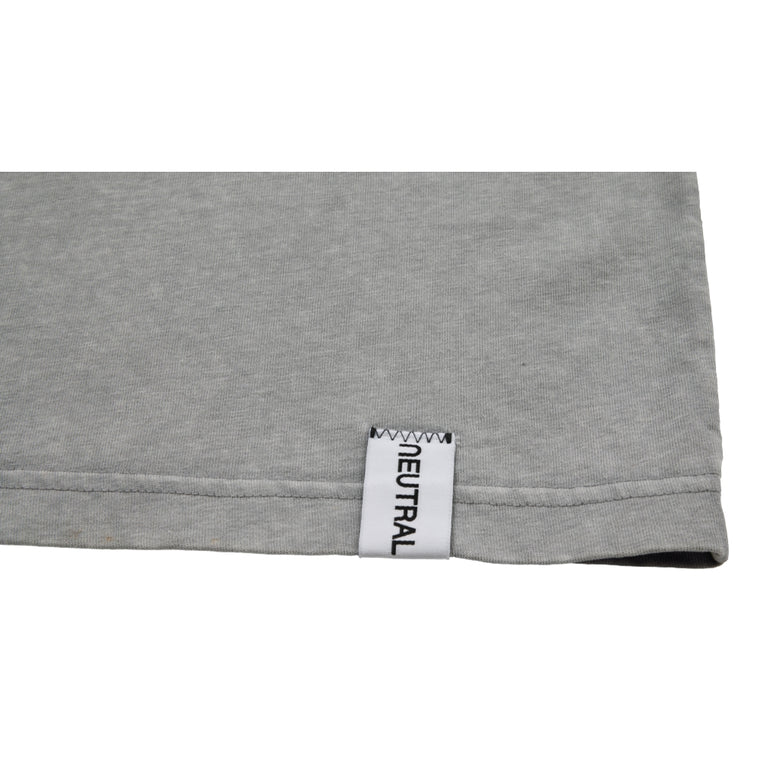 NEUTRAL SOCIETY SNOW WASH LIFE IS A LIE TEE-GREY