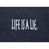 NEUTRAL SOCIETY SNOW WASH LIFE IS A LIE TEE-NAVY