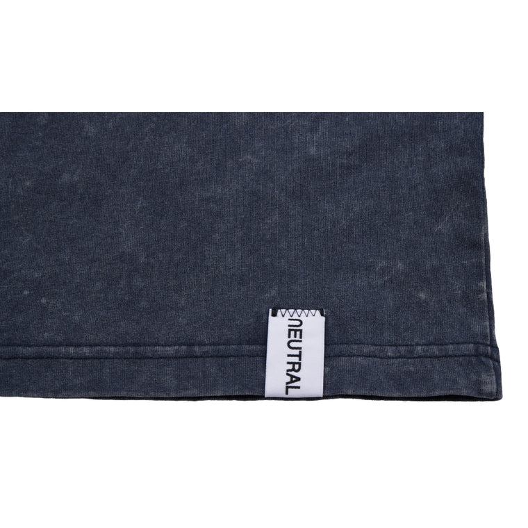 NEUTRAL SOCIETY SNOW WASH LIFE IS A LIE TEE-NAVY