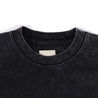 A[S]USL SNOW WASH LOGO CROPPED LONG TEE-BLACK