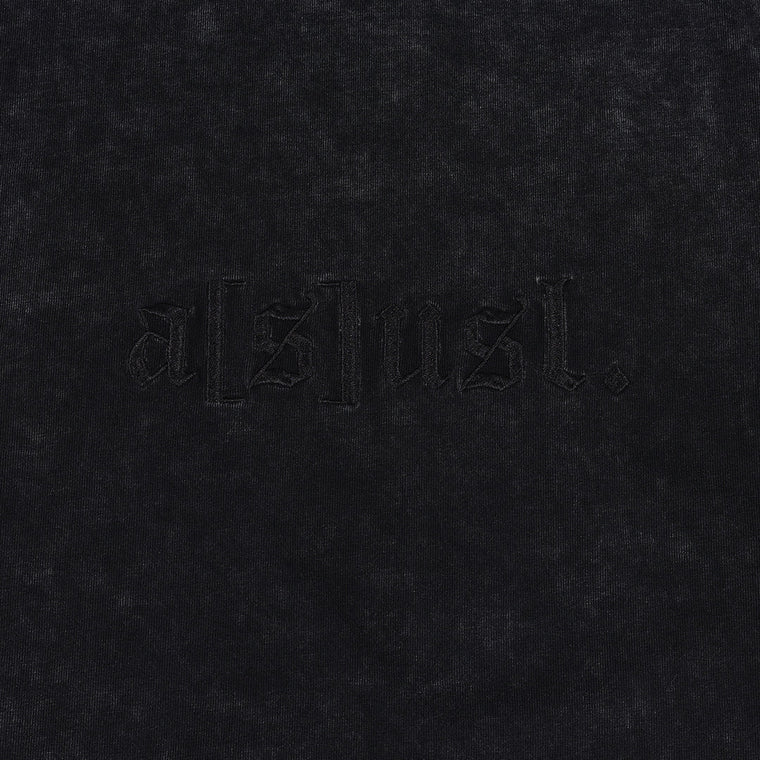 A[S]USL SNOW WASH LOGO LONG TEE-BLACK