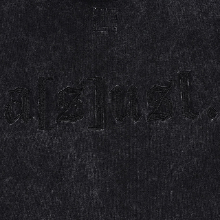 A[S]USL SNOW WASH LOGO LONG TEE-BLACK