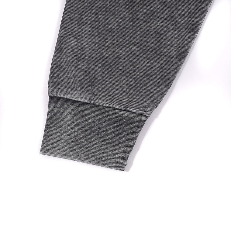 A[S]USL SNOW WASH LOGO LONG TEE-CHARCOAL