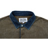NEUTRAL SOCIETY SNOW WASH LOGO POLO SHIRT-BROWN