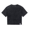 NEUTRAL SOCIETY SNOW WASH LOGO TEE-BLACK