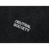 NEUTRAL SOCIETY SNOW WASH LOGO TEE-BLACK