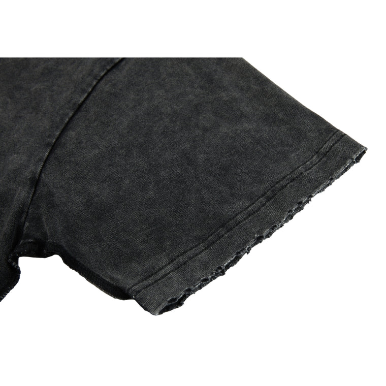 NEUTRAL SOCIETY SNOW WASH LOGO TEE-BLACK