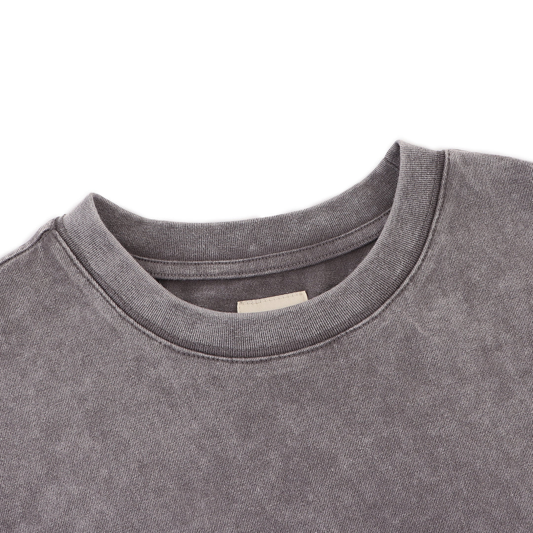 A[S]USL SNOW WASH PHOTO PRINT TEE-CHARCOAL